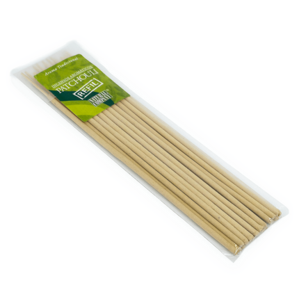 Refil para Incenso Patchouli, da marca Natural Company, parte da frente da embalagem disposta sobre um fundo branco, disponível para todo o Brasil na loja Natureza Divina.