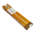 Incenso Palo Santo, linha Golden Nag Richness of Nature, da marca Vijayshree Fragrance, visto de cima em um fundo branco, lado frontal. Vendido pela loja Natureza Divina.