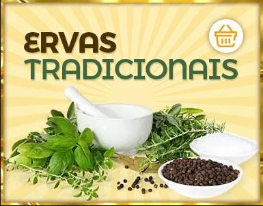 Botão de acesso à nossa página de Ervas Tradicionais.